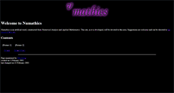Desktop Screenshot of numathics.com